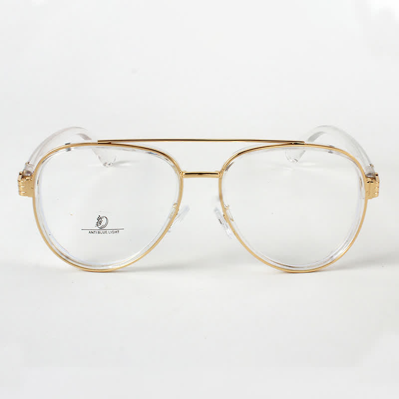 Spykay™ EG26816 Fashion Double Bridges Anti-blue Light Oversized Aviator Glasses