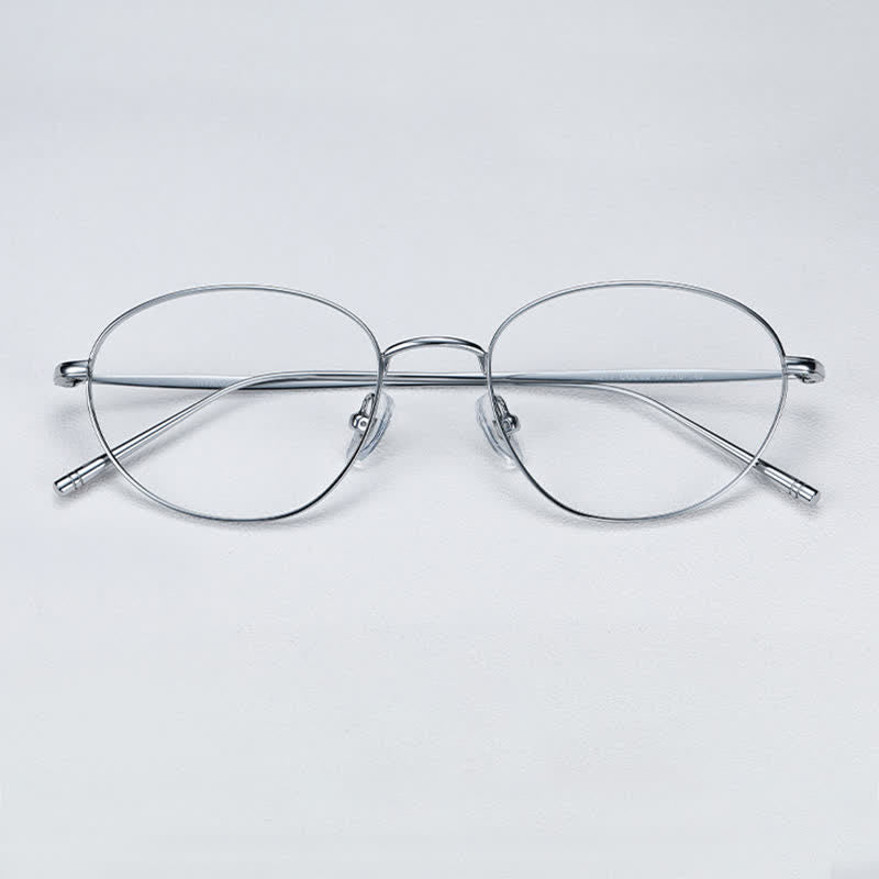 Spykay™ EG26707 Lightweight Titanium Oval Frame Anti-blue Light Glasses For Reading