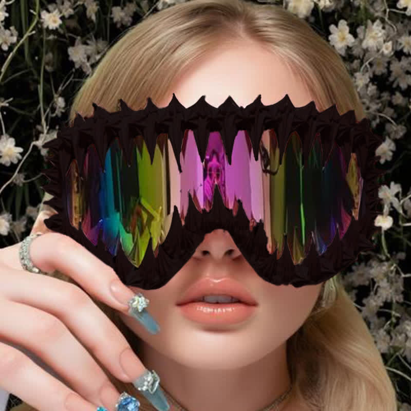 Spykay™ SG60872 Trendy Punk Style Irregular Shaped Sunglasses for Outdoor Activities