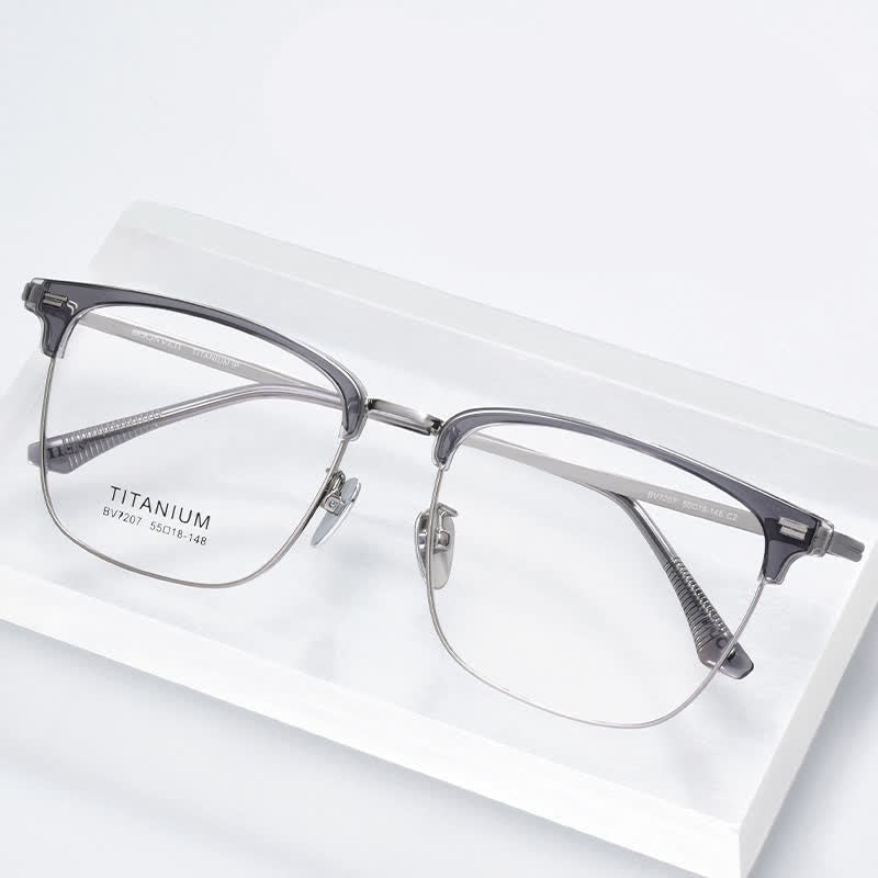 Spykay™ EG26919 Unsiex Retro Square Frame Anti-blue Light Browline Glasses