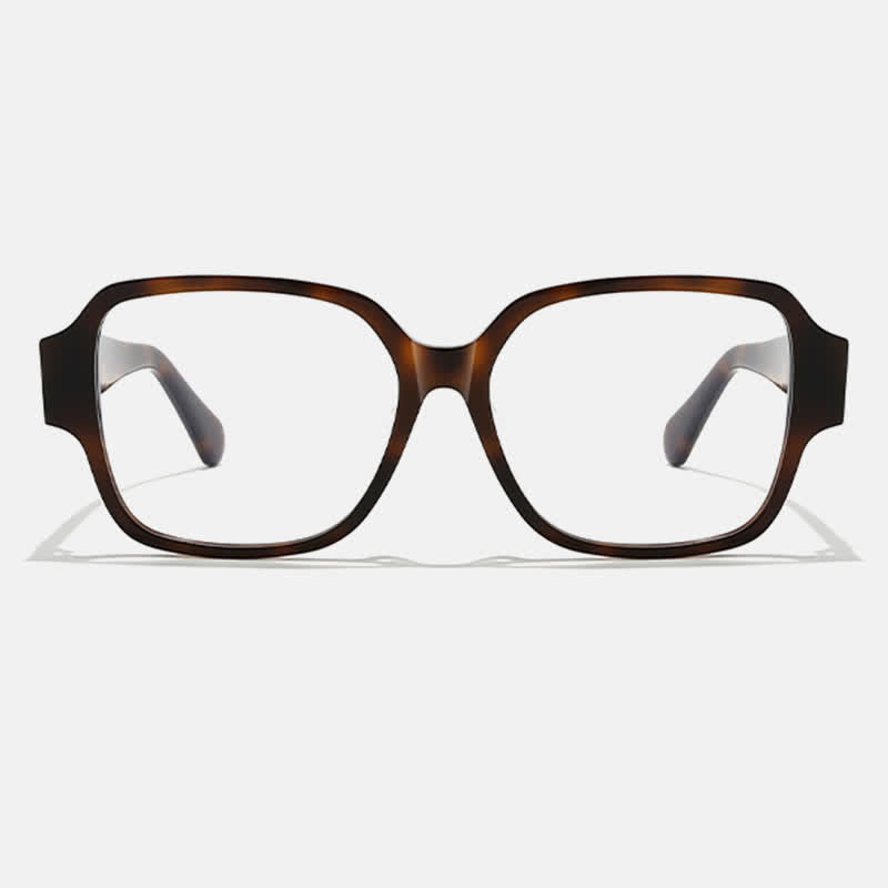 Spykay™ EG26858 Square Frame Heart Temples Anti-blue Light Simple Glasses with Nylon Lenses