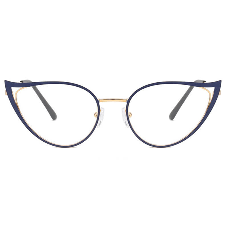 Spykay™ EG26880 Cat-Eye Metal Frame Hollow-out Anti-blue Light Glasses