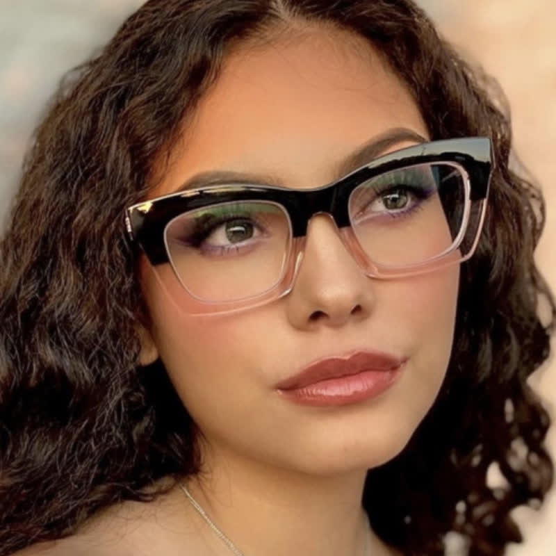 Spykay™ EG26879 Anti-blue Light Square Thick Frames Fashion Eyeglasses