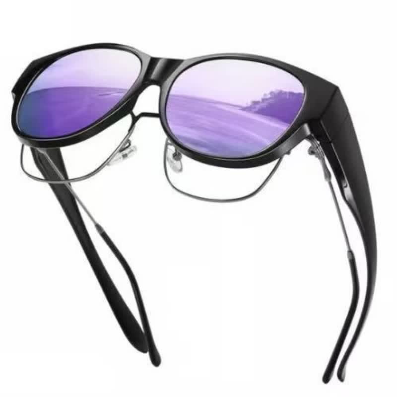 Spykay™ SG60901 Polarized Round Frame Driving Sunglasses Fit Over Glasses for Women Men