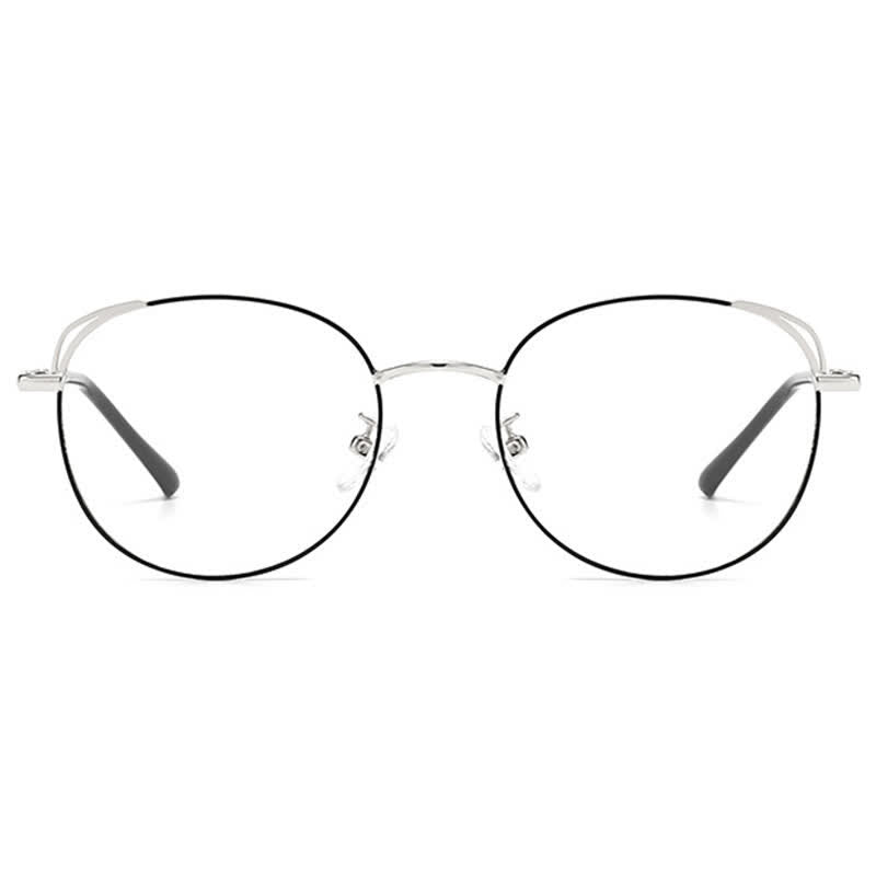 Spykay™ EG26840 Fashion Cat-Eye Metal Oval Frame Anti-blue Light Glasses