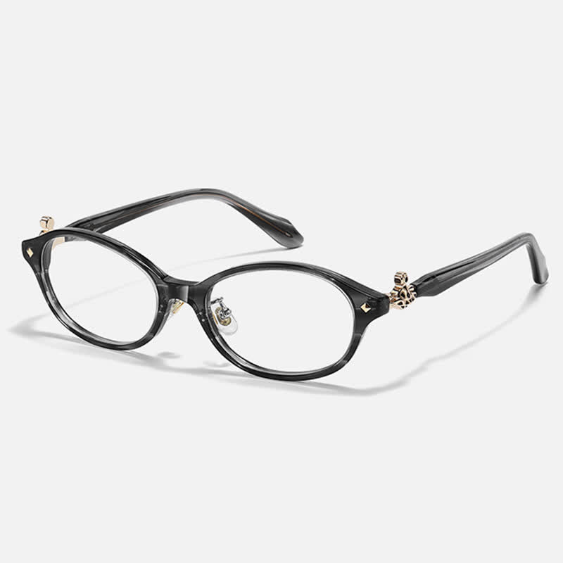 Spykay™ EG26800 Classic Retro Saturn Decor Oval Frame Anti-blue Light Glasses