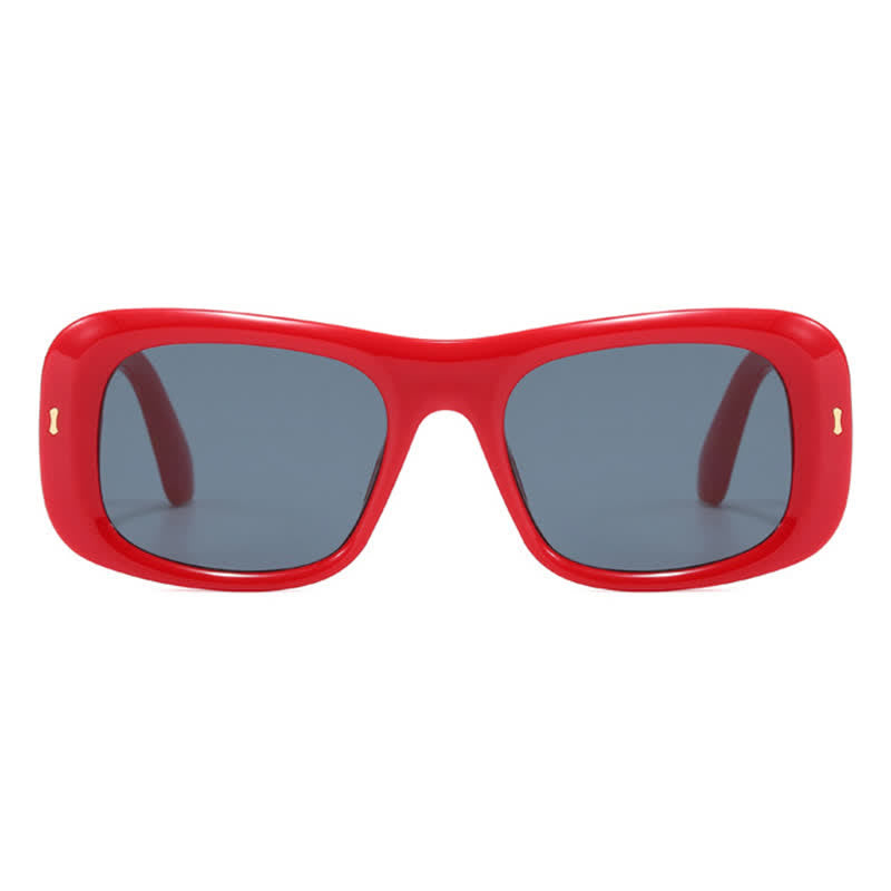 Spykay™ SG60905 Arrow Decor Square Frame Thick Sunglasses