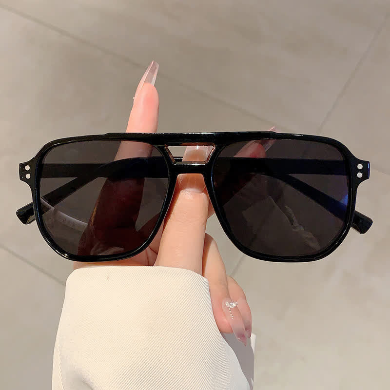 Spykay™ SG60735 Vintage Double Bridges Tinted Aviator Sunglasses