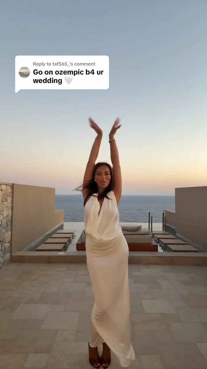 White Cowl - Neck Halter Maxi Dress