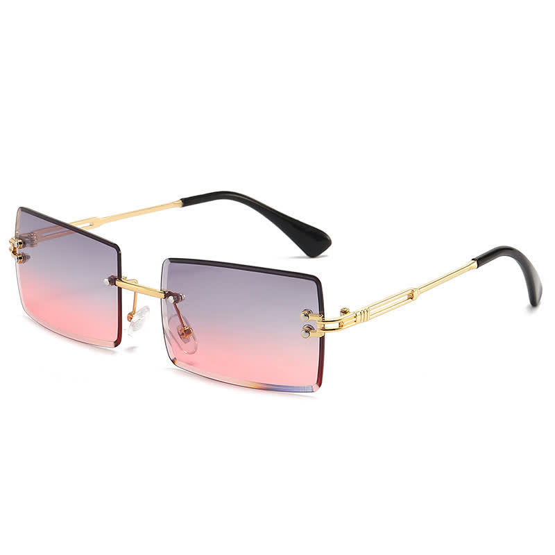 Spykay™ SG60744 Rimless Rectangle Frame Fashion Sunglasses
