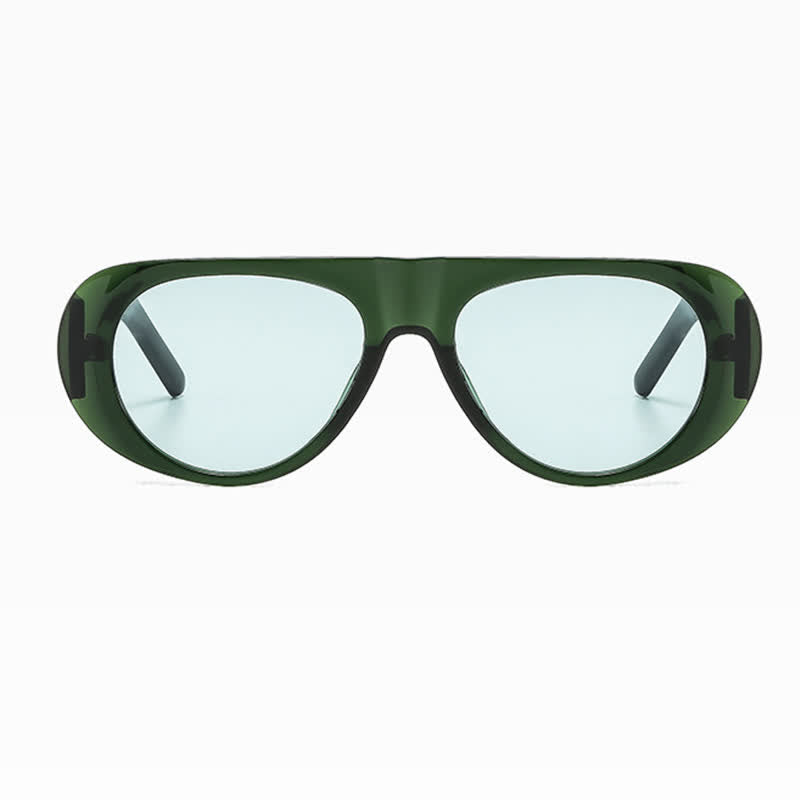 Spykay™ SG60671 Oval Frame Wide Temples Vintage Sunglasses