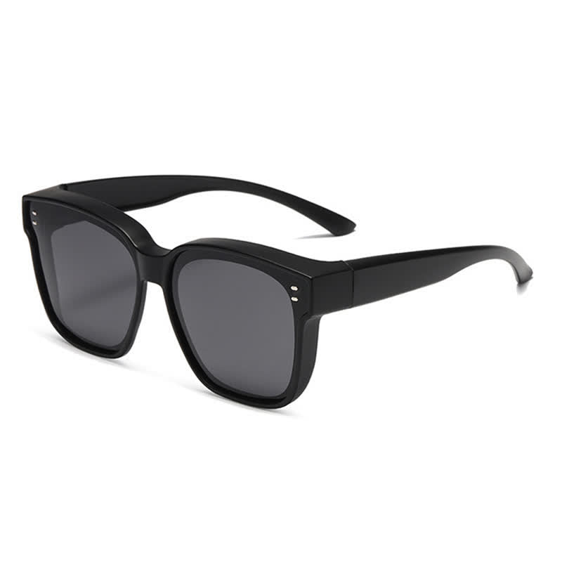 Spykay™ SG61007 Fit Over Glasses Square Frame Polarized Sunglasses for Women Men