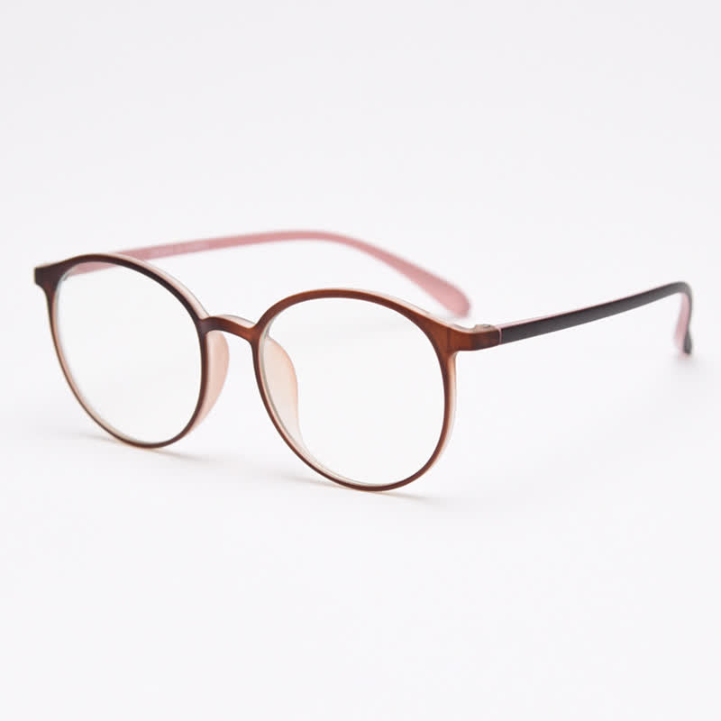 Spykay™ EG26865 Large Round Frame Anti-blue Light Simple Classic Lightweight Glasses