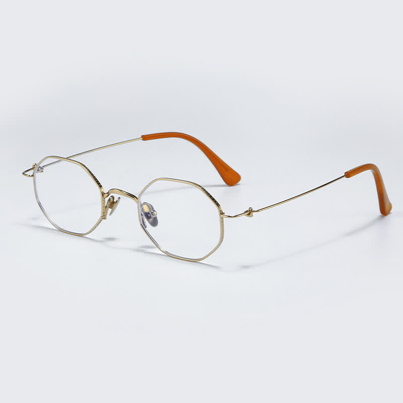 Spykay™ EG26854 Geometric Titanium Frame Anti-blue Light Simple Glasses