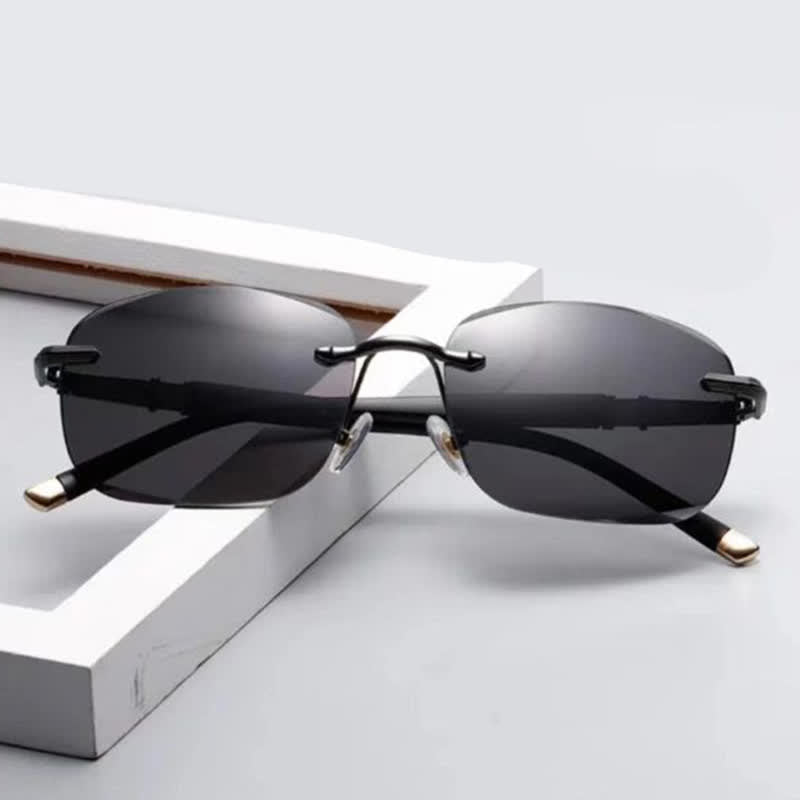 Spykay™ SG61004 Classic Square Frame Rimless Retro Sunglasses For Fishing