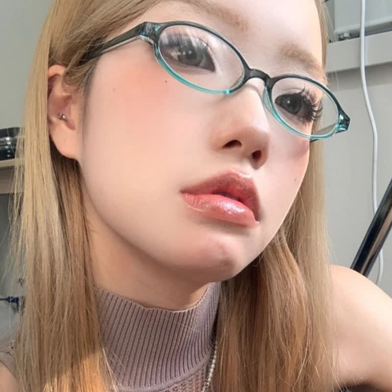 Spykay™ EG26885 Anti-blue Light Retro Small Oval Frame Y2K Hipster Eyeglasses