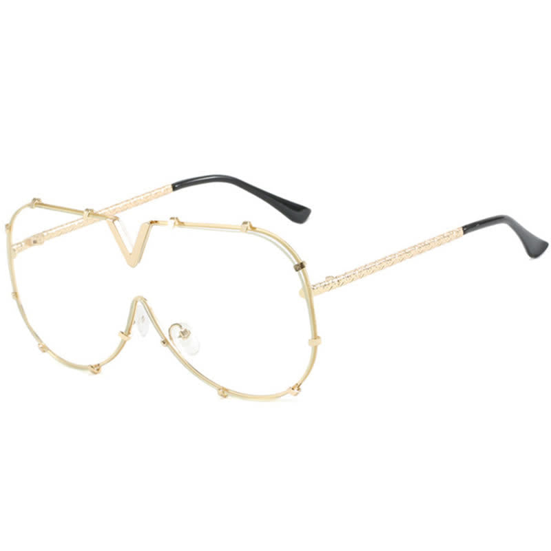 Spykay™ EG26757 'V' Design Oversized Frame Hipster Aviator Glasses