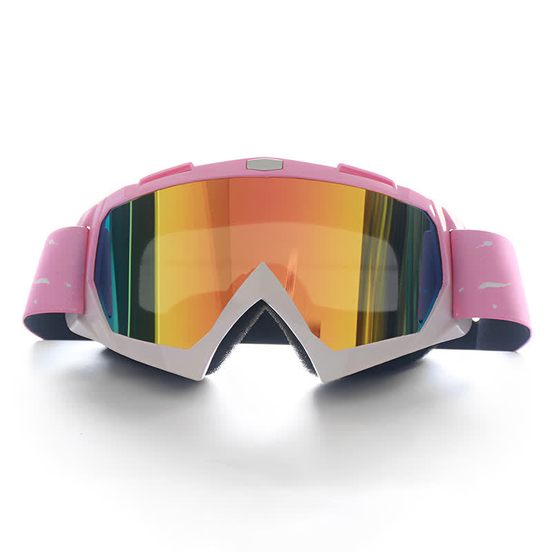 Spykay™ SG61025 Pink Over Glasses Windproof Ski Goggles Motorcycle Goggles for Men Women