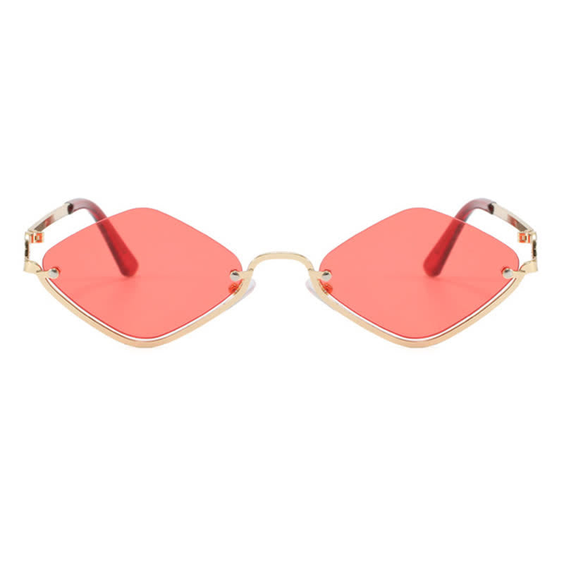 Spykay™ SG60868 Semi-Rimless Rhombus Small Frame Sunglasses