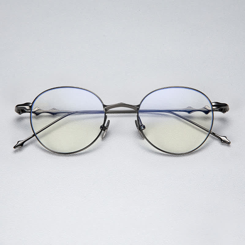 Spykay™ EG26853 Round Titanium Frame Anti-blue Light Classic Glasses