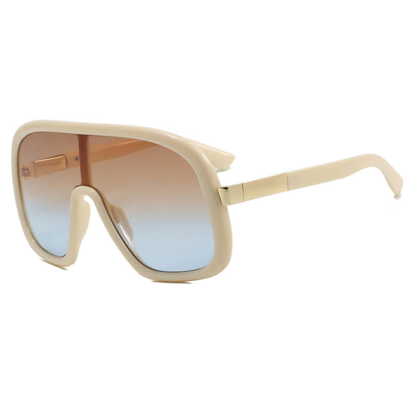 Spykay™ SG60952 Flat Top Double Bridges Oversized Trendy Aviator Sunglasses