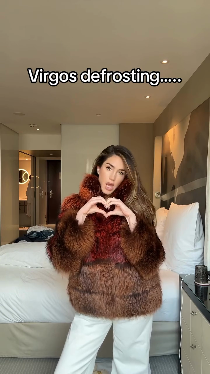 Multicolored Fur Coat