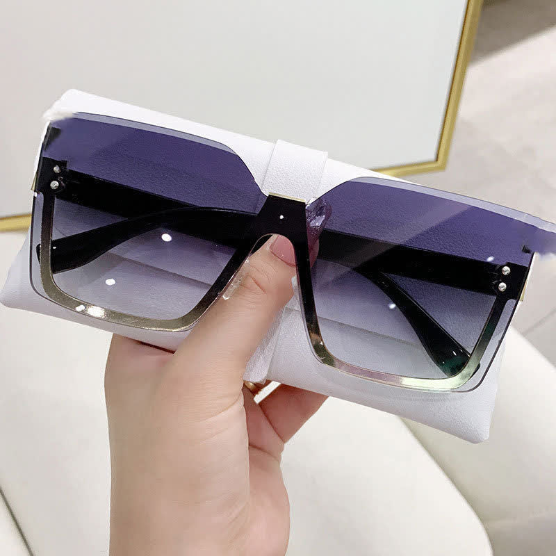 Spykay™ SG60862 Unisex Square Rimless Oversized Sunglasses