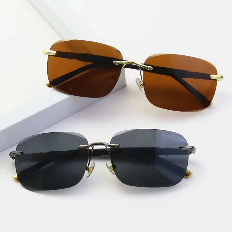 Spykay™ SG61004 Classic Square Frame Rimless Retro Sunglasses For Fishing
