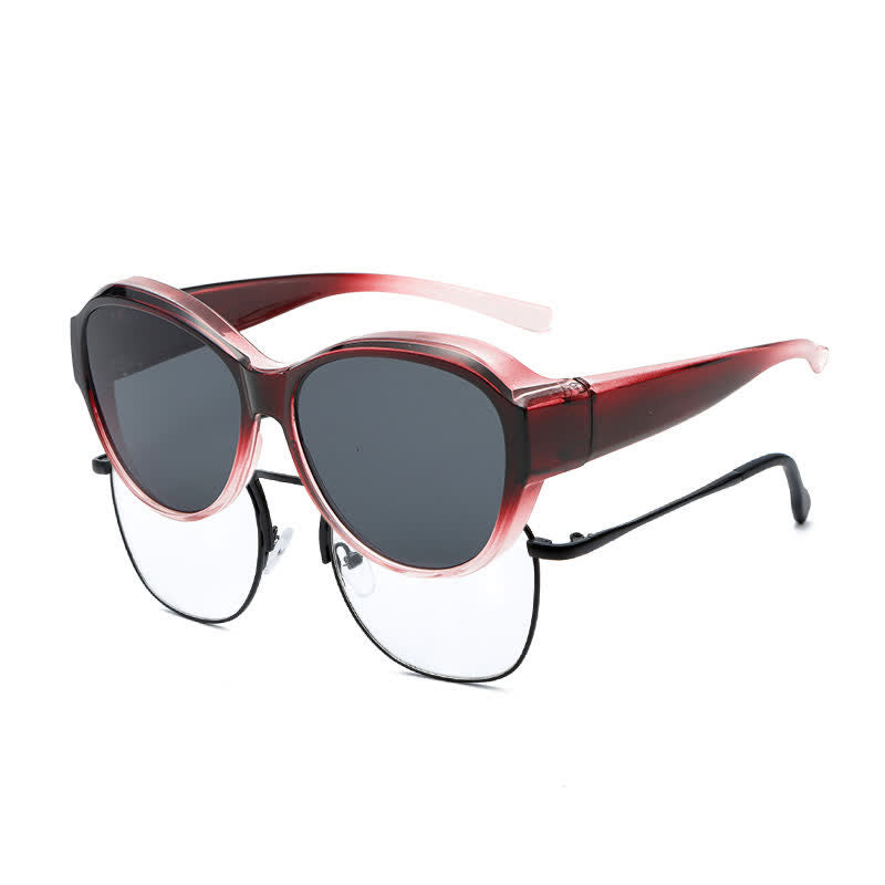 Spykay™ SG61036 Fit Over Glasses Butterfly Frame Polarized Sunglasses