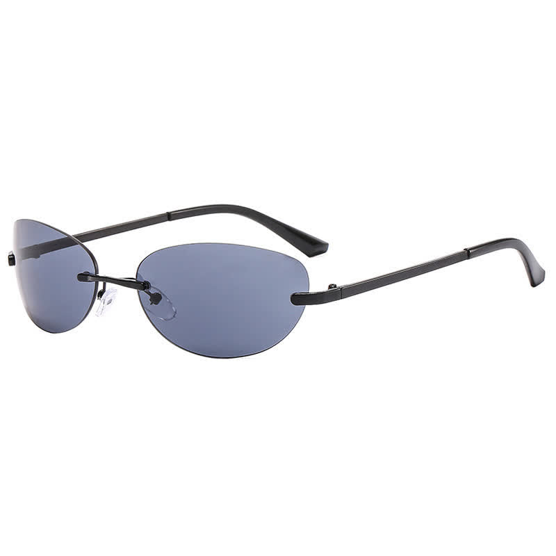 Spykay™ SG60667 Y2K Oval Frame Rimless Sunglasses