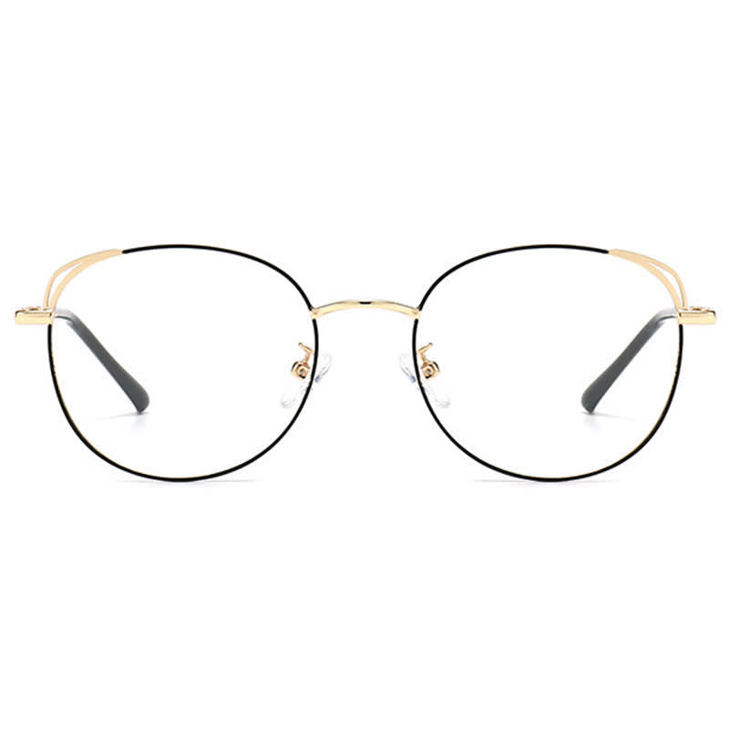Spykay™ EG26840 Fashion Cat-Eye Metal Oval Frame Anti-blue Light Glasses