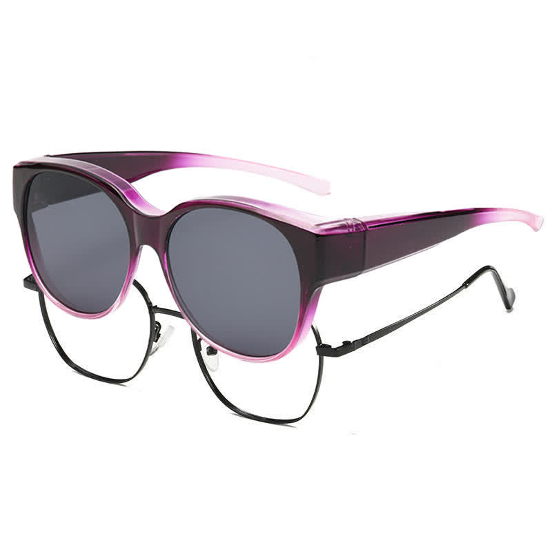 Spykay™ SG60901 Polarized Round Frame Driving Sunglasses Fit Over Glasses for Women Men