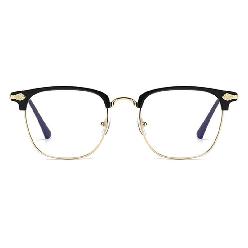 Spykay™ EG26834 Semi-Rimless Unisex Retro Square Frame Anti-blue Light Browline Glasses
