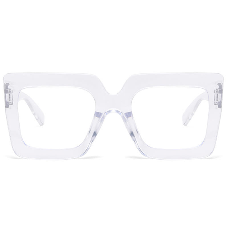Spykay™ EG26913 Oversized Square Frame Fashion Anti-blue Light Thick Glasses