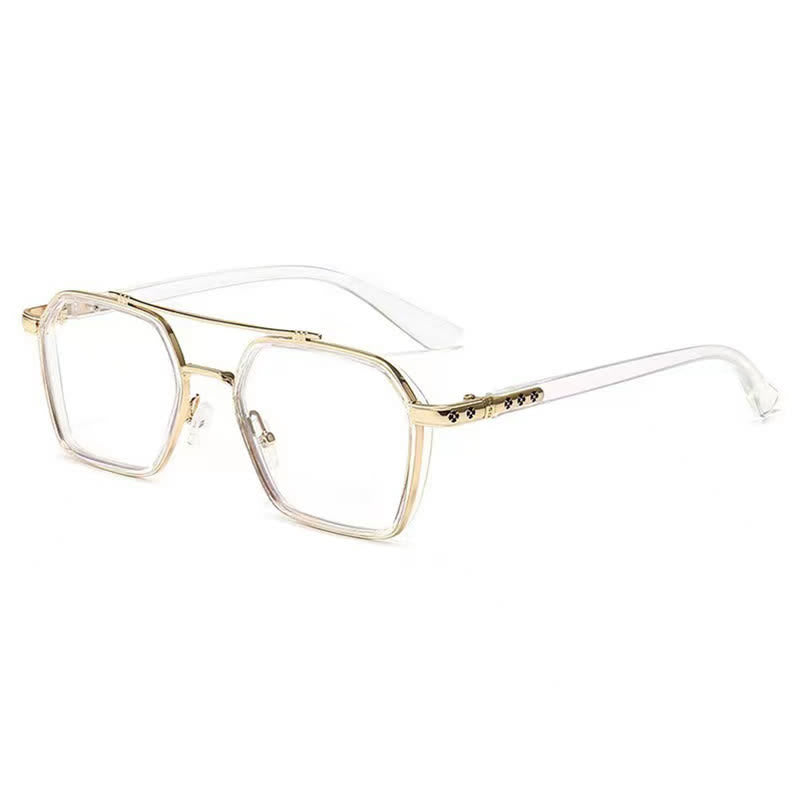 Spykay™ EG26920 Unsiex Square Frame Anti-blue Light Double Bridges Retro Glasses