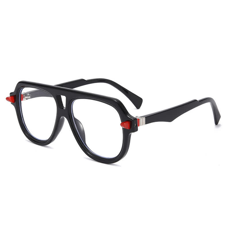Spykay™ EG26883 Anti-blue Light Double Bridges Oversized Aviator Thick Eyeglasses