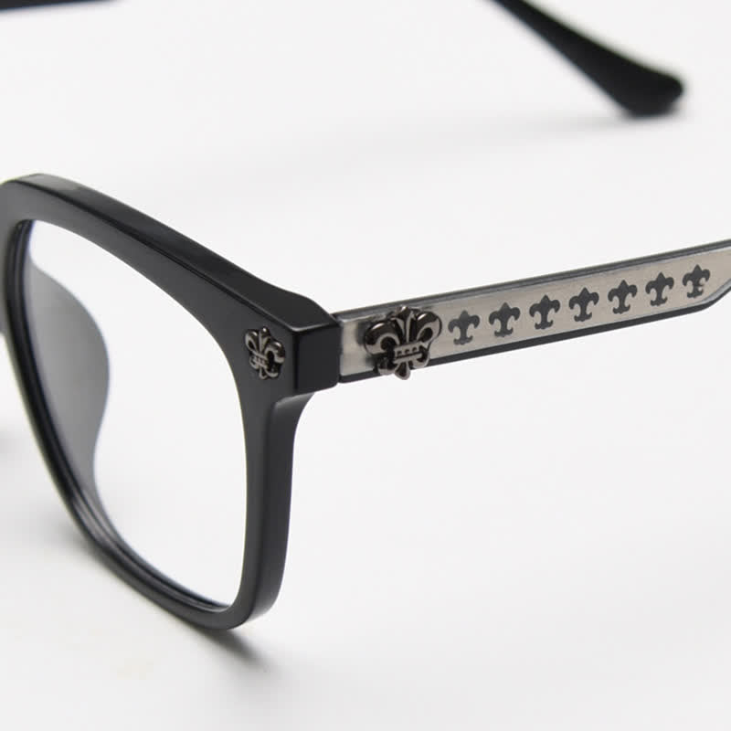Spykay™ EG26839 Classic Cross Decor Square Frame Anti-blue Light Glasses