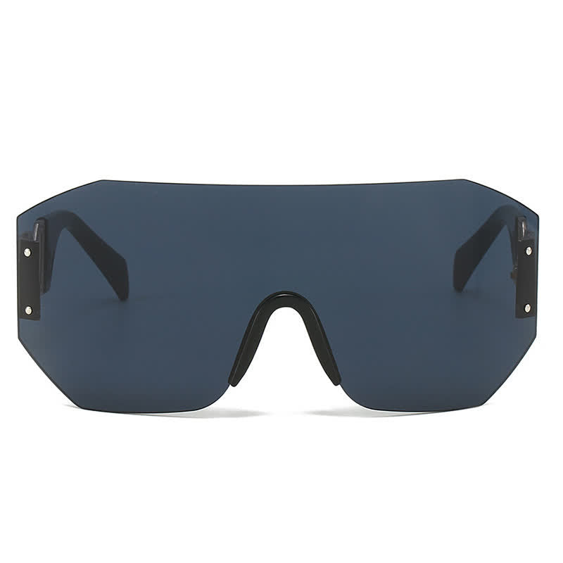 Spykay™ SG60863 One-piece Rimless Oversized Tined Sunglasses