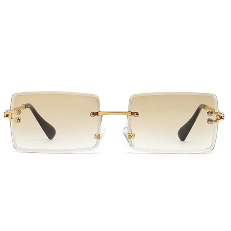 Spykay™ SG60744 Rimless Rectangle Frame Fashion Sunglasses