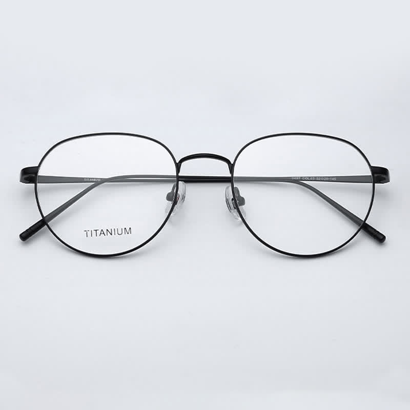 Spykay™ EG26857 Round Titanium Lightweight Frame Anti-blue Light Simple Glasses