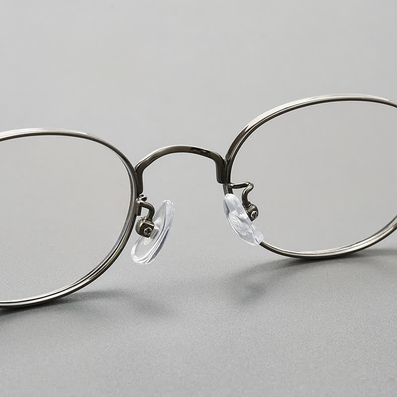 Spykay™ EG26933 Titanium Oval Frame Retro Anti-blue Light Glasses