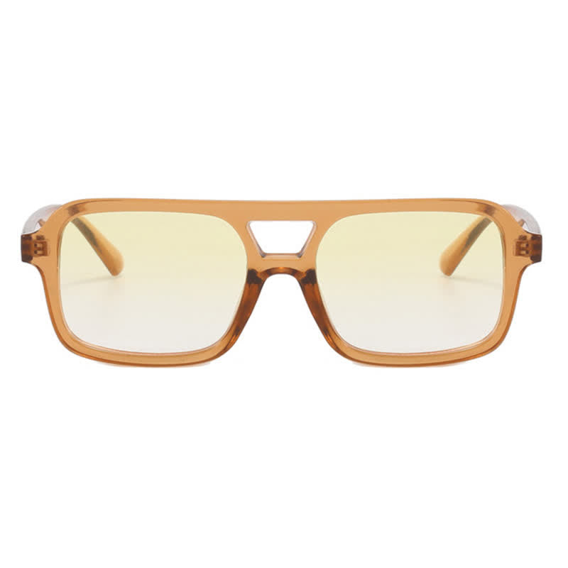 Spykay™ SG60851 Double Bridges Square Frame Retro Sunglasses