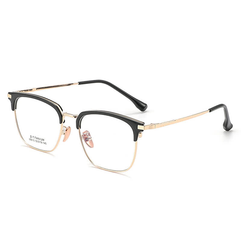 Spykay™ EG26899 Simple Anti-blue Light Square Frame Browline Glasses