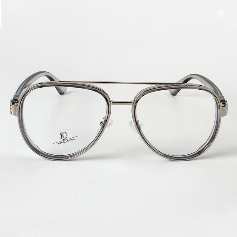 Spykay™ EG26816 Fashion Double Bridges Anti-blue Light Oversized Aviator Glasses