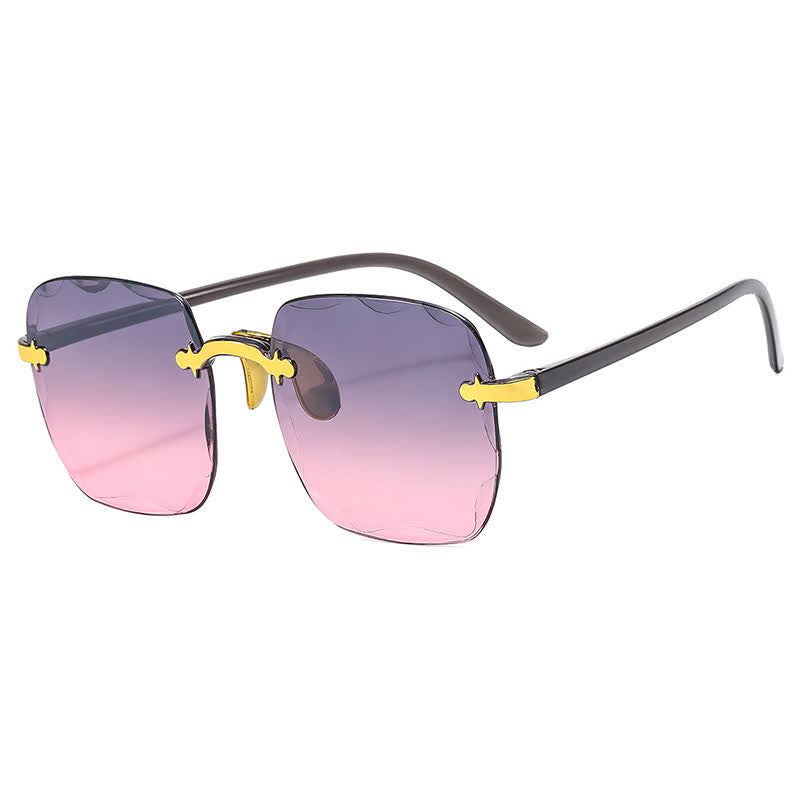 Spykay™ SG61010 Square Frame Oversized Trendy Rimless Sunglasses