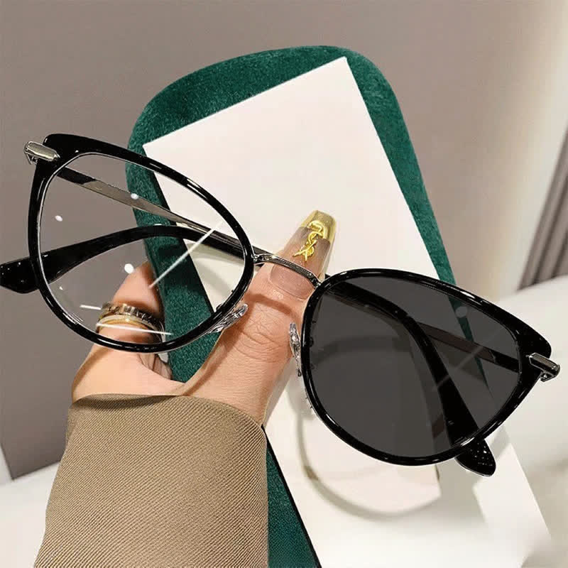 Spykay™ SG61009 Classic Simple Cat-Eye Anti-blue Light Photochromic Sunglasses