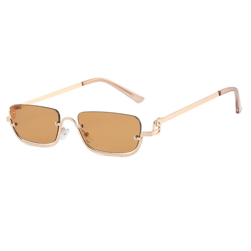 Spykay™ SG60874 Trendy Semi-Rimless Rectangle Frame Sunglasses