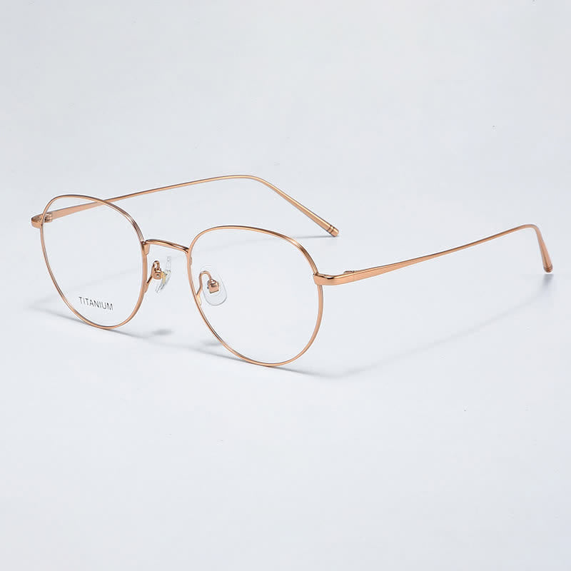 Spykay™ EG26857 Round Titanium Lightweight Frame Anti-blue Light Simple Glasses