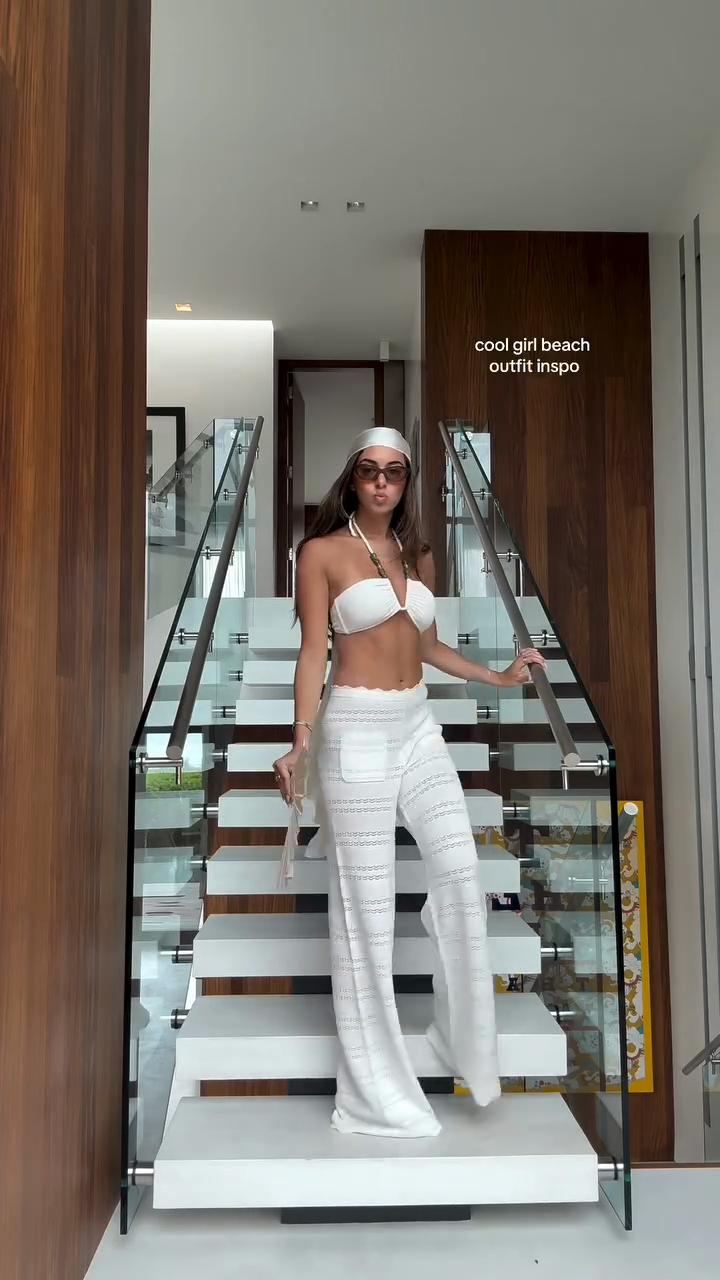 White Beach - style Outfit Set