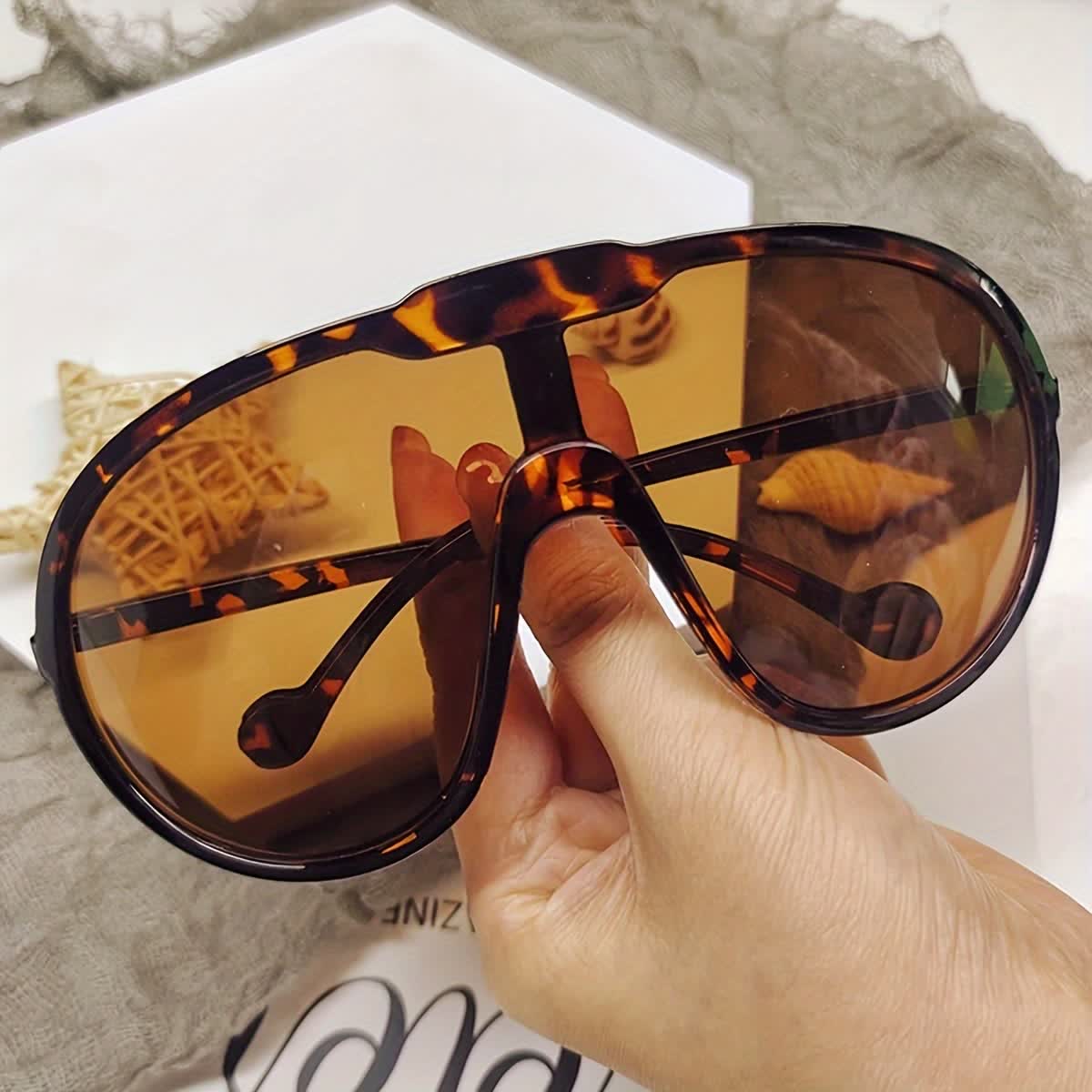 Spykay™ SG60729 One Piece Oversized Aviator Sunglasses